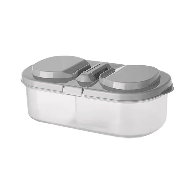Double Compartment Food Storage Jar With Sealed Lid 4