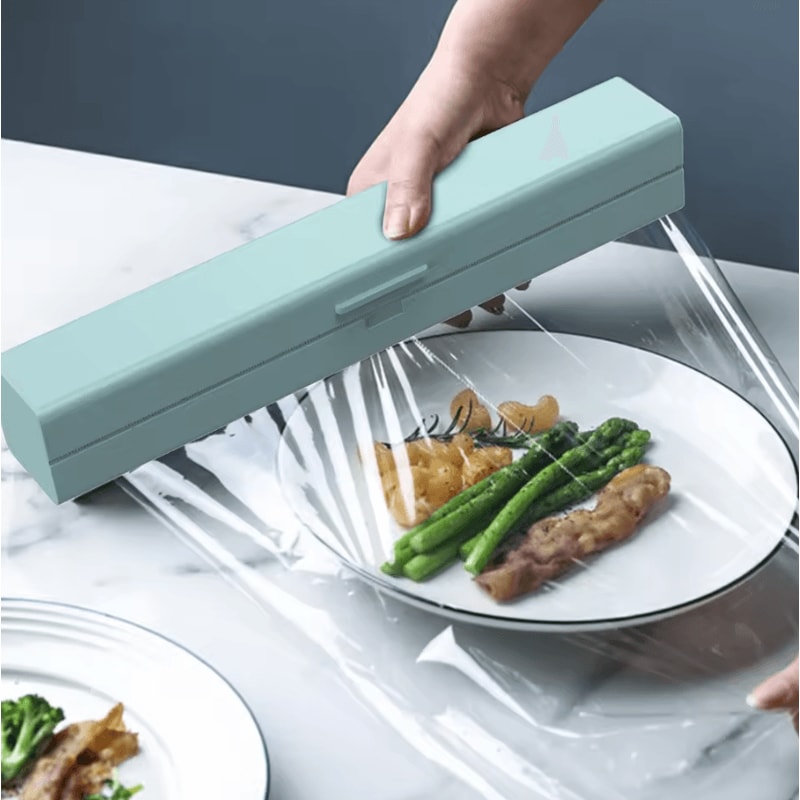 Magnetic Cling Film Wrap Dispenser With BuiltIn Cutter 0