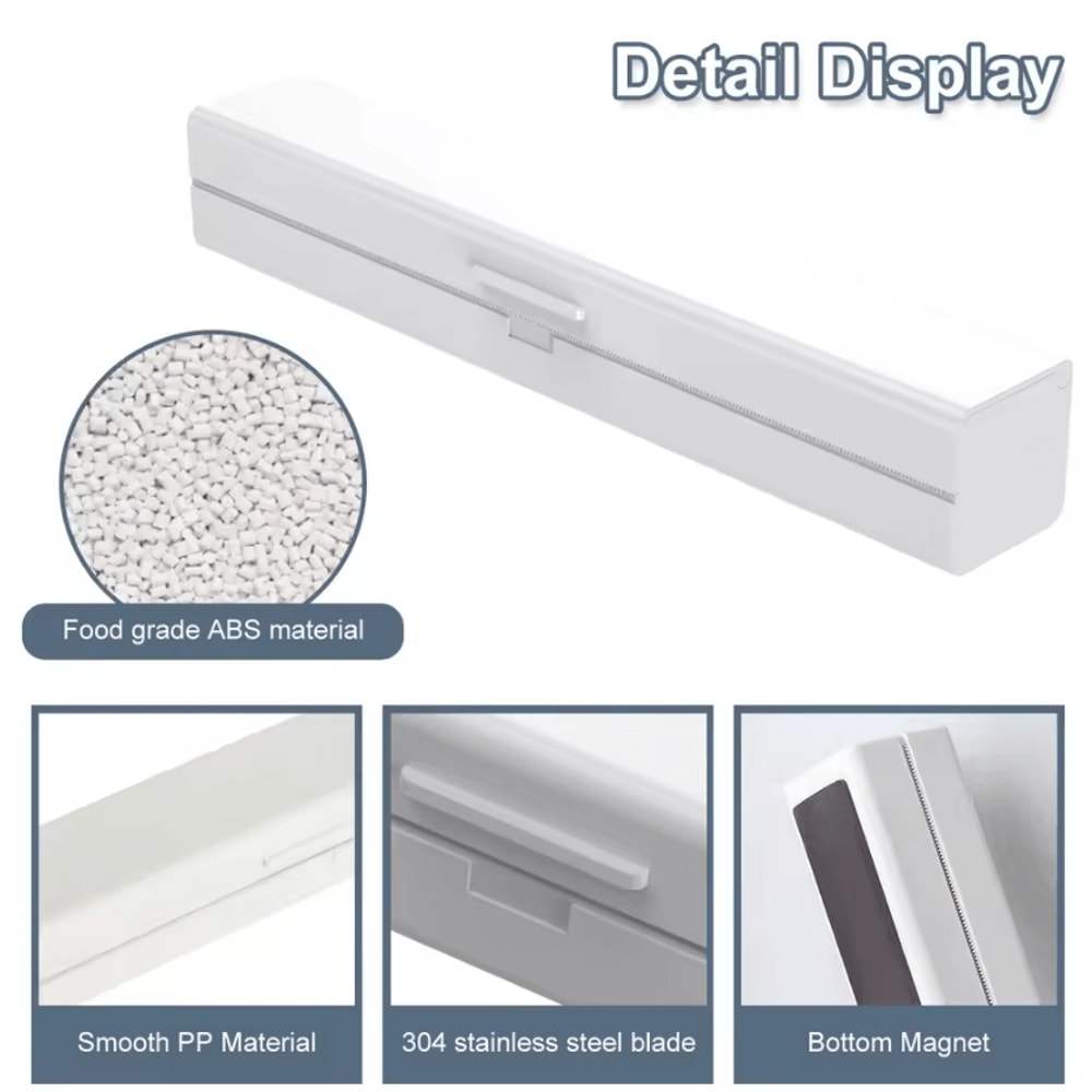 Magnetic Cling Film Wrap Dispenser With BuiltIn Cutter 1