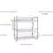 3Tier Kitchen Dish Drying Rack With Utensil Cutting Board Holder 3