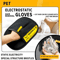 Reusable Pet Hair Remover Grooming Gloves With Lint Roller 0