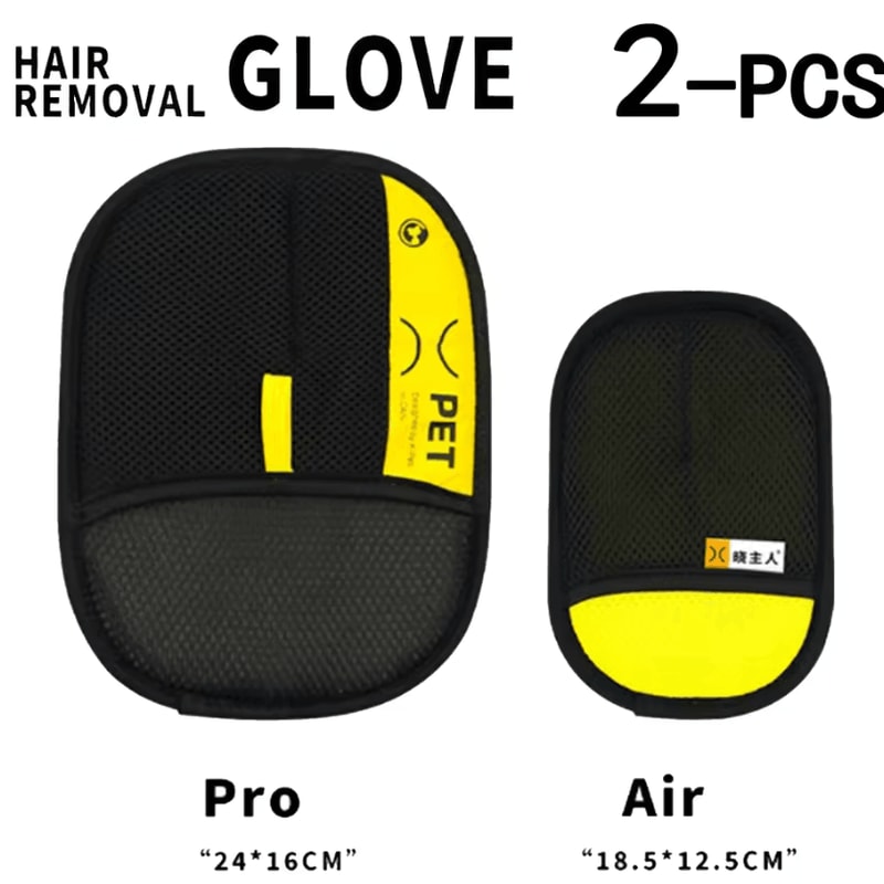 Reusable Pet Hair Remover Grooming Gloves With Lint Roller 5