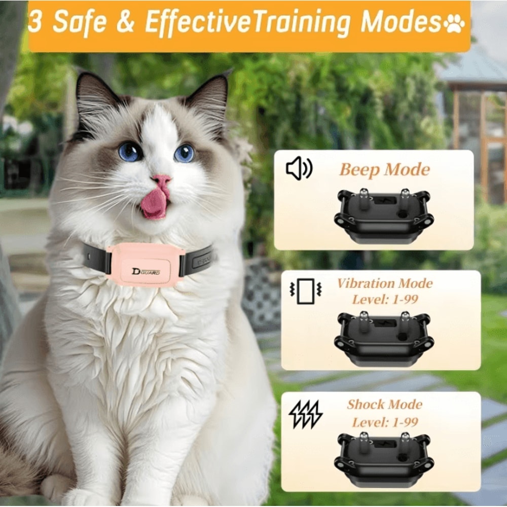 SilentPurr Smart Cat Training Collar For Excessive Meowing 1