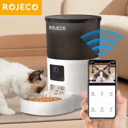 pawsight smart automatic cat feeder with camera & app control