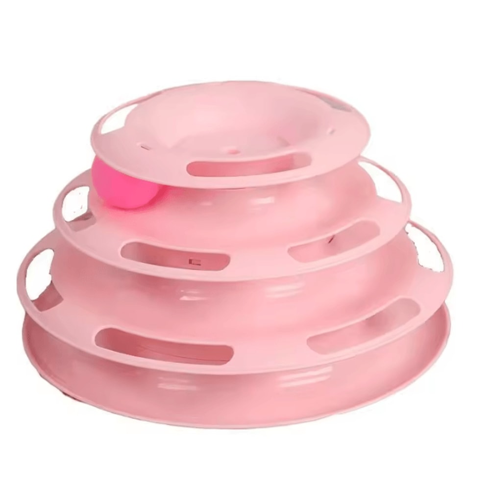 SpinPaws Interactive 3Tier Cat Track Tower Toy 3