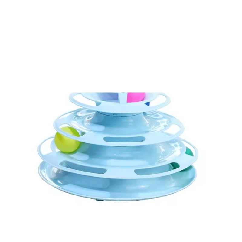 SpinPaws Interactive 3Tier Cat Track Tower Toy 5