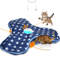 WhiskerHide Interactive Motion Cat Toy With Squeaky Mouse Feather Teaser 4