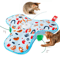WhiskerHide Interactive Motion Cat Toy With Squeaky Mouse Feather Teaser 5