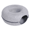 CozyLoop Felt Cat Tunnel Bed Interactive Donut Nest 1
