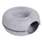 CozyLoop Felt Cat Tunnel Bed Interactive Donut Nest 1