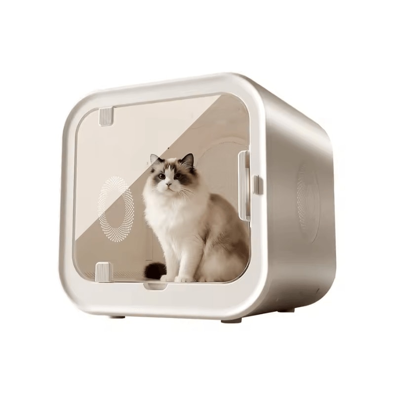 FluffFlow UltraQuiet Pet Dryer Box For Cats Small Dogs 5
