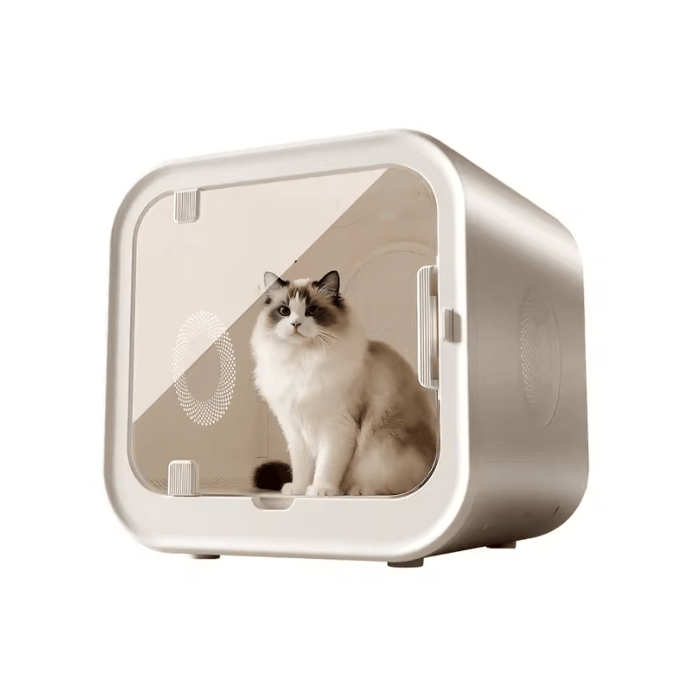FluffFlow UltraQuiet Pet Dryer Box For Cats Small Dogs 6