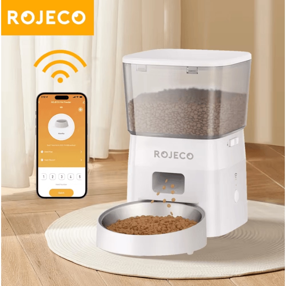 SmartPaw WiFi Automatic Pet Feeder 2L By ROJECO 0
