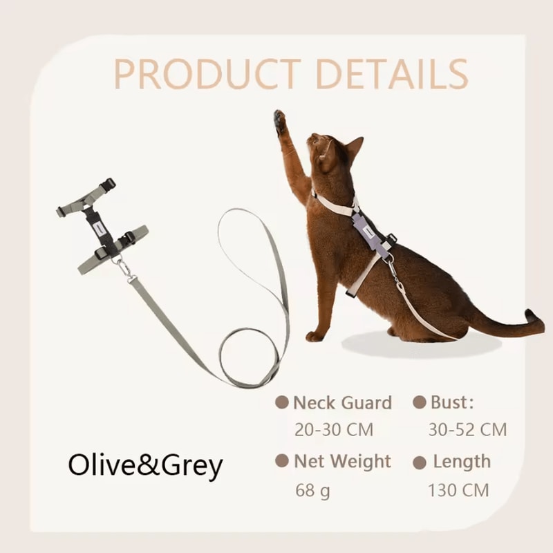 AirMesh Comfort Cat Harness Leash Set 4