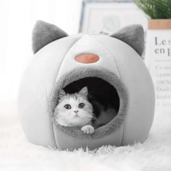 dreamcove deep sleep winter cat cave bed