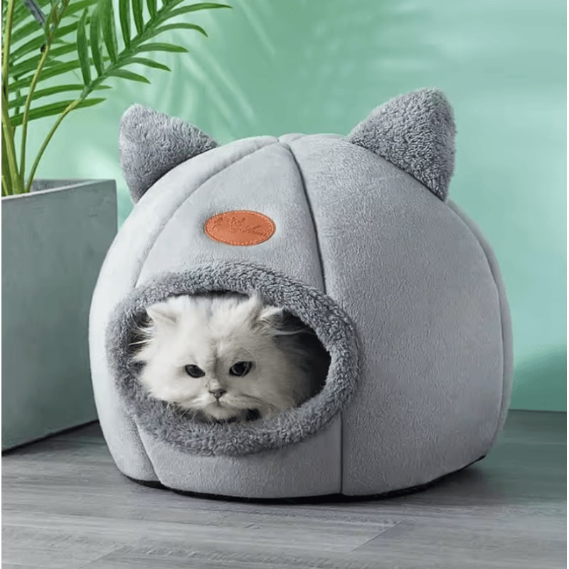 DreamCove Deep Sleep Winter Cat Cave Bed 2