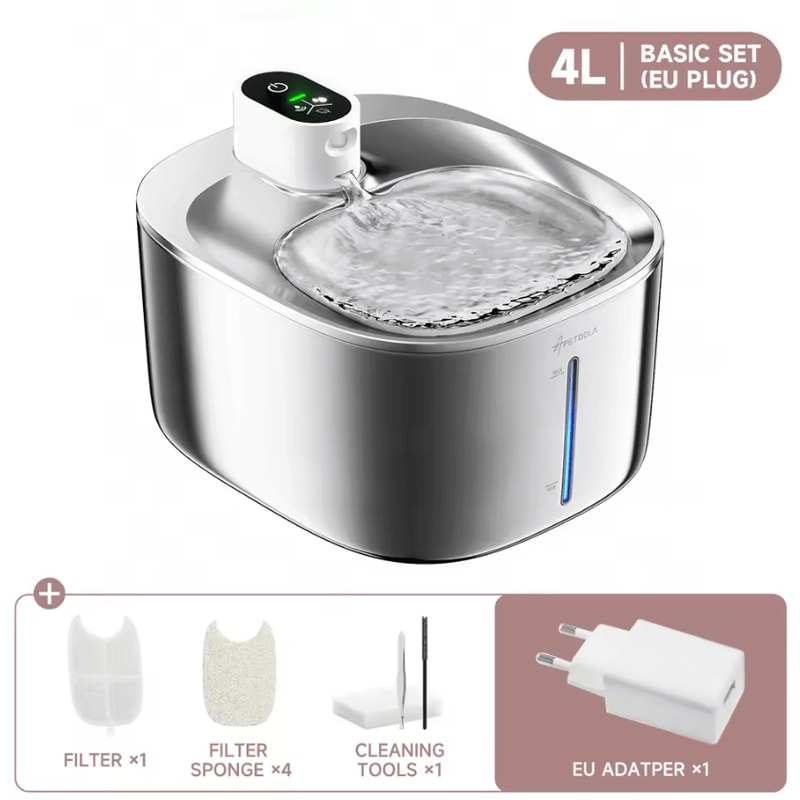 PureFlow Wireless 4L Cat Water Fountain By APETDOLA 3