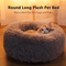 Calming Plush Donut Pet Bed For Cats Small Dogs 0