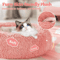 Calming Plush Donut Pet Bed For Cats Small Dogs 1