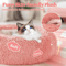 Calming Plush Donut Pet Bed For Cats Small Dogs 1