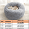 Calming Plush Donut Pet Bed For Cats Small Dogs 2