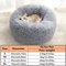 Calming Plush Donut Pet Bed For Cats Small Dogs 2