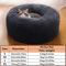 Calming Plush Donut Pet Bed For Cats Small Dogs 3