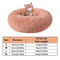 Calming Plush Donut Pet Bed For Cats Small Dogs 5