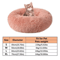 Calming Plush Donut Pet Bed For Cats Small Dogs 5