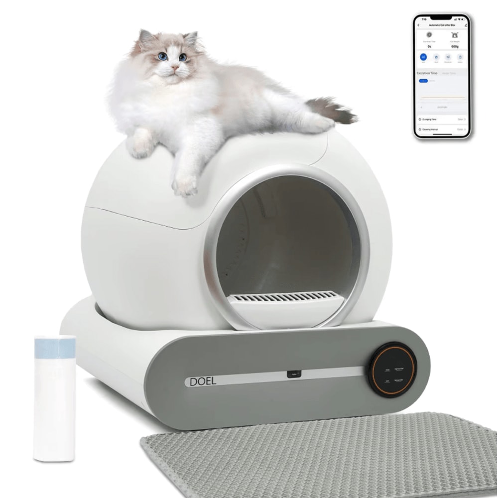 DOEL Smart SelfCleaning Cat Litter Box With App Control 0