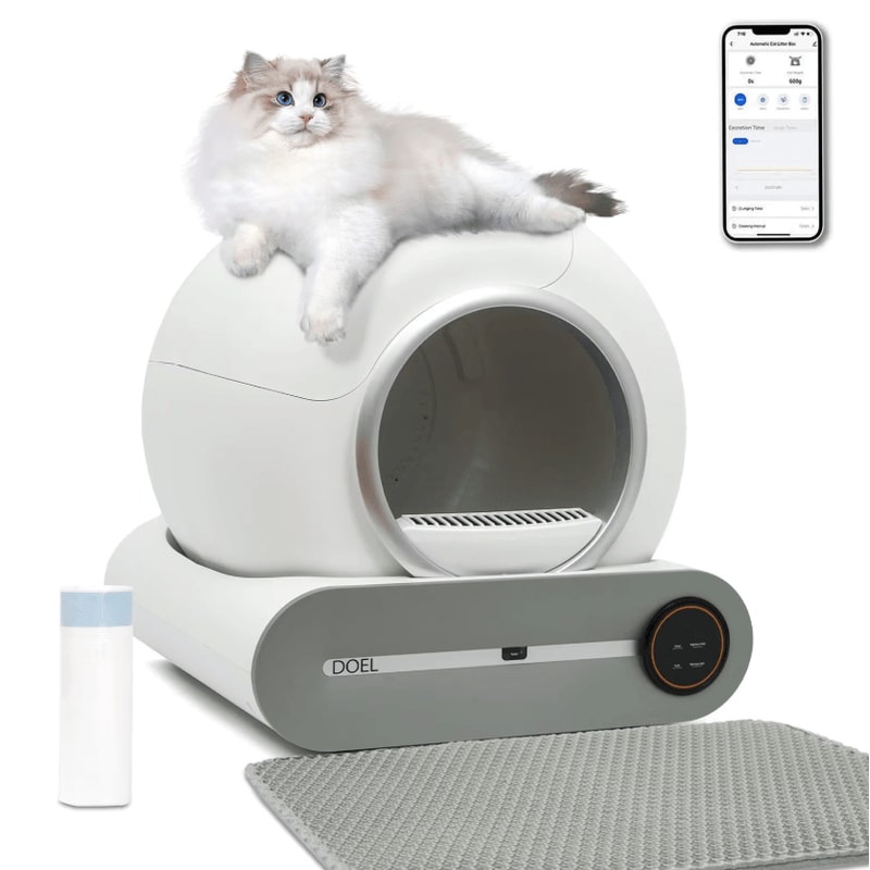 DOEL Smart SelfCleaning Cat Litter Box With App Control 0