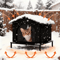 Insulated Outdoor Cat Shelter House With Cushion Winter Protection 0