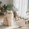 15 Tilted Elevated Cat Bowls With Stainless Steel Feeding Set 3