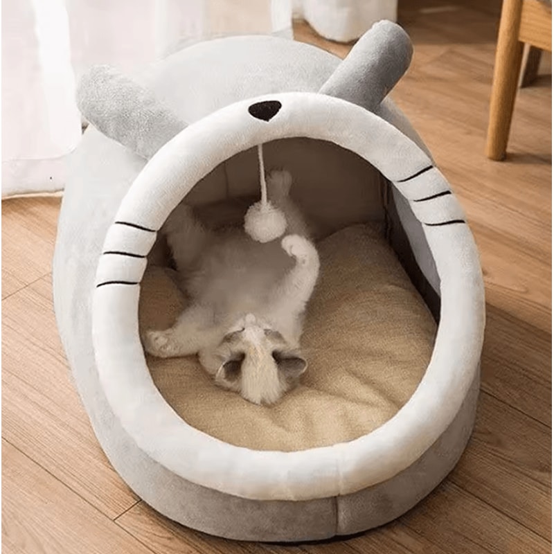 SelfWarming Pet Tent Cave Bed For Cats Small Dogs 0