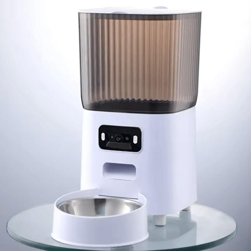 Smart 5L Automatic Cat Feeder With Camera Dual Bowls 3