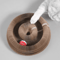 CozyPaws Foldable Cat Scratcher Tunnel Toy With Catnip Bell 2