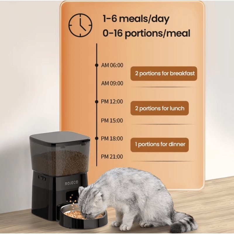 SmartPortion Automatic Pet Feeder For Cats Small Dogs 1