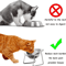 CozyTilt Elevated Stainless Steel Cat Bowl Set 2
