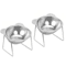 CozyTilt Elevated Stainless Steel Cat Bowl Set 3
