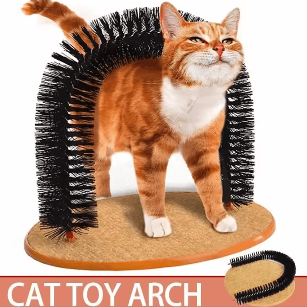 PurrSpa SelfGrooming Cat Arch With Scratching Pad 0