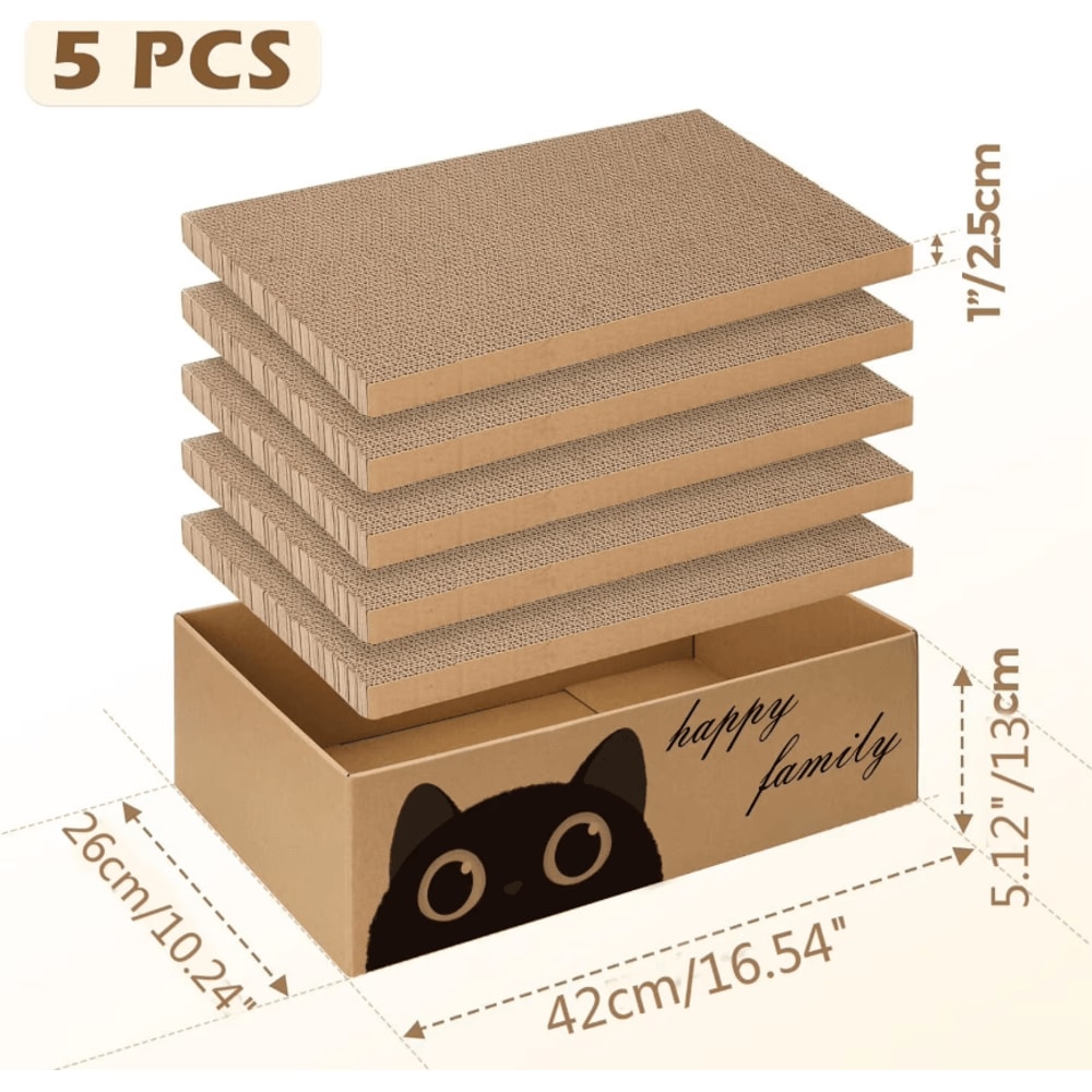 ScratchNest Cardboard Cat Scratcher Bed 1