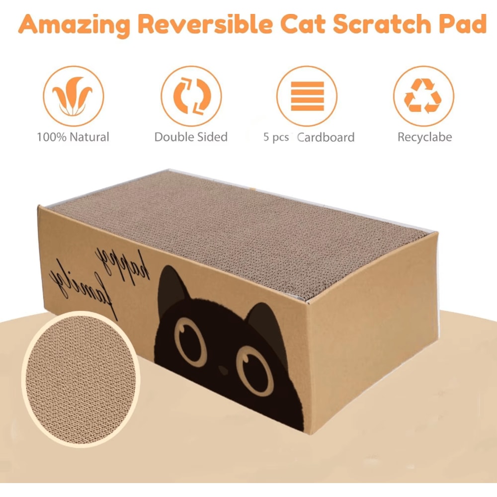 ScratchNest Cardboard Cat Scratcher Bed 3