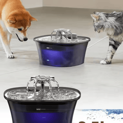 aquaflow 2.5l automatic pet water fountain for cats & dogs