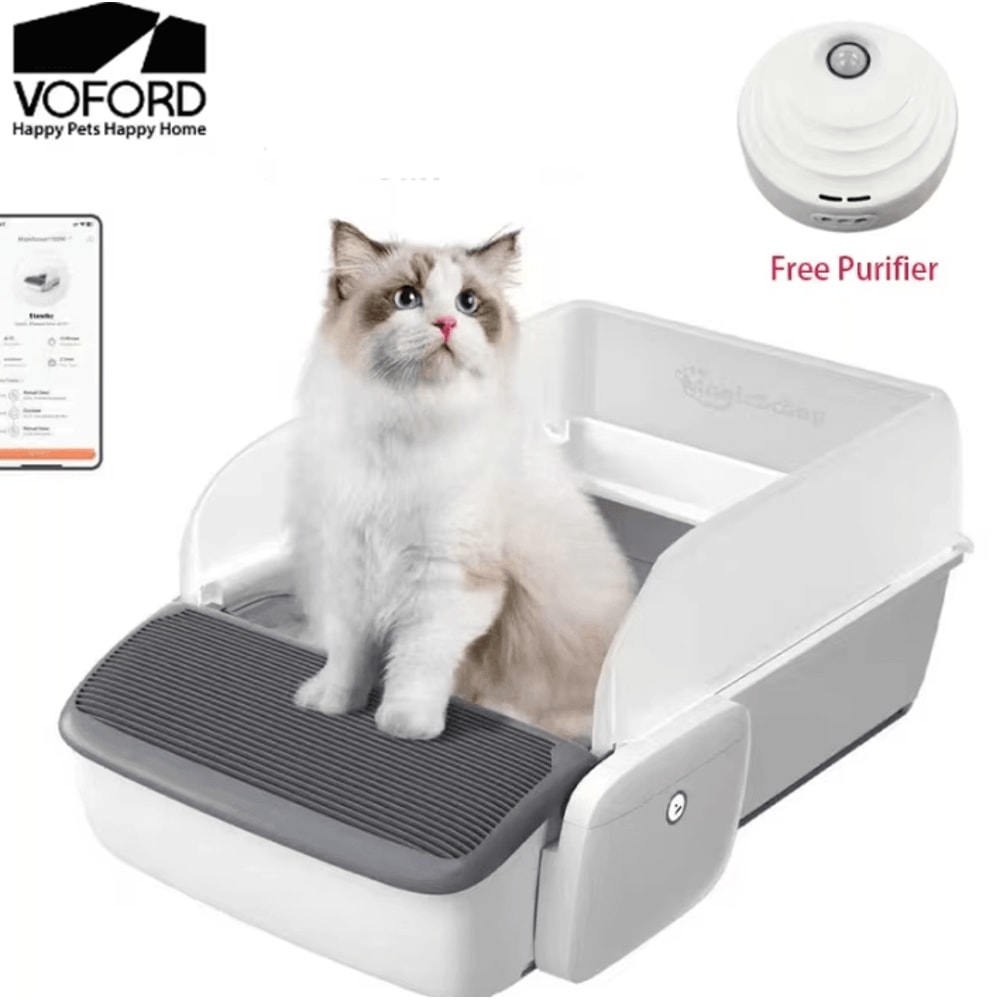 AutoFresh SelfCleaning Cat Litter Box With Air Purifier 0