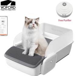 autofresh self-cleaning cat litter box with air purifier