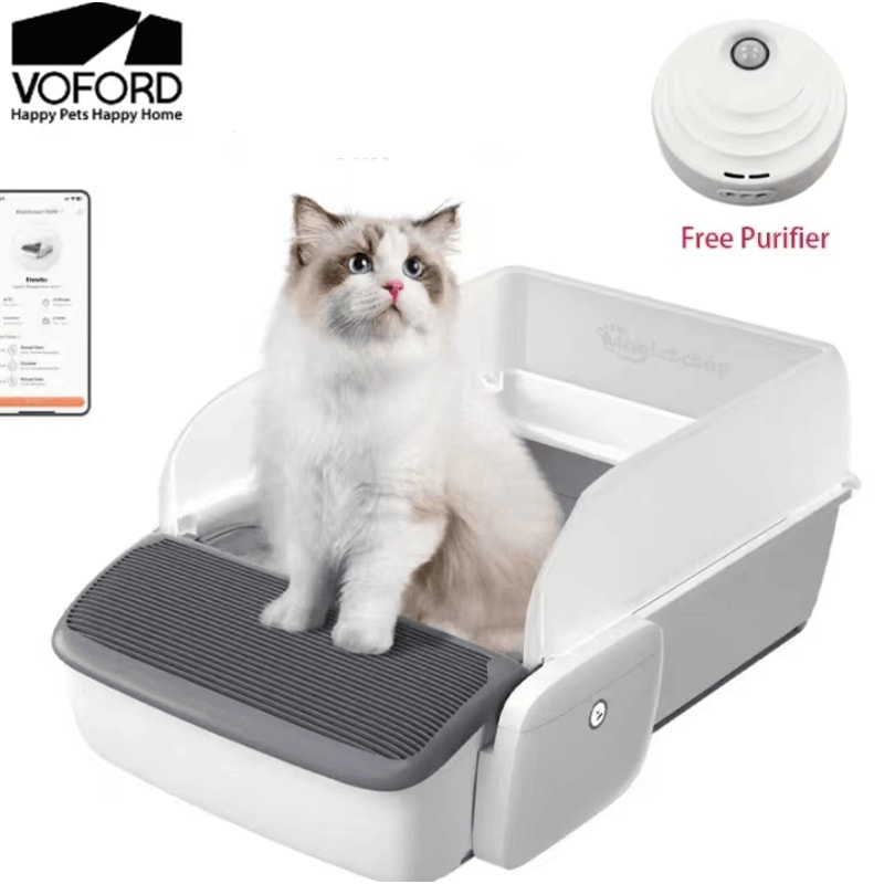 AutoFresh SelfCleaning Cat Litter Box With Air Purifier 0