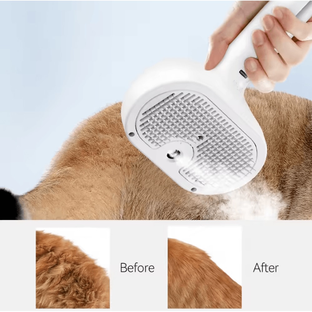 SteamGlow Electric Pet Grooming Spray Comb 1