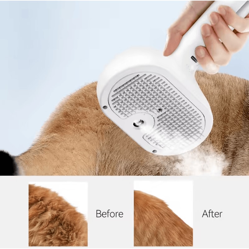 SteamGlow Electric Pet Grooming Spray Comb 1