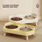 PureEase Double Ceramic Elevated Pet Bowl Set 0