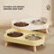 PureEase Double Ceramic Elevated Pet Bowl Set 0